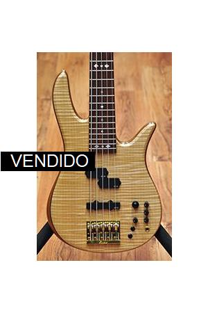 Fodera Monarch Deluxe 5 PJ Flame Maple Fodera Monarch Deluxe 5 PJ Flame Maple